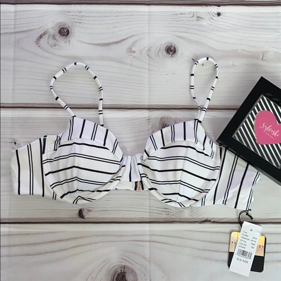 La Hearts Other - 🔥 LA Hearts Stripe Underwire Bralette Top NWT